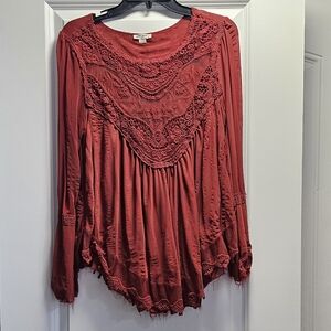 Ultra Pink Flowy Top